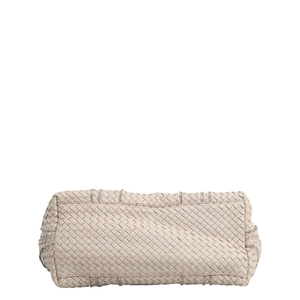 Intrecciato Large Hobo Off White, view 6