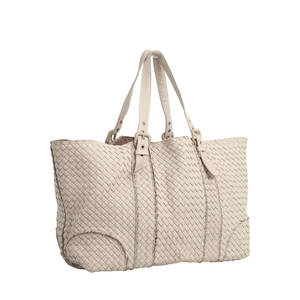 Intrecciato Large Hobo Off White, view 2