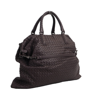 Intrecciato Convertible Large Tote Purple, view 2