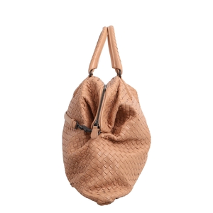 Intrecciato Convertible Large Tote Beige, view 6