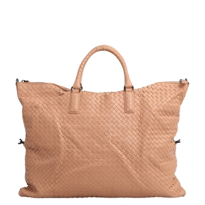 Intrecciato Convertible Large Tote Beige, view 4