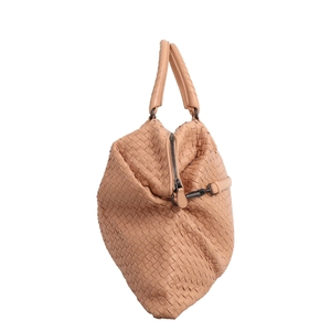 Intrecciato Convertible Large Tote Beige, view 5
