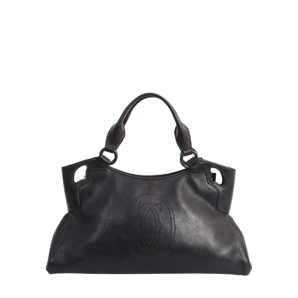 Leather Medium Marcello Bag Black