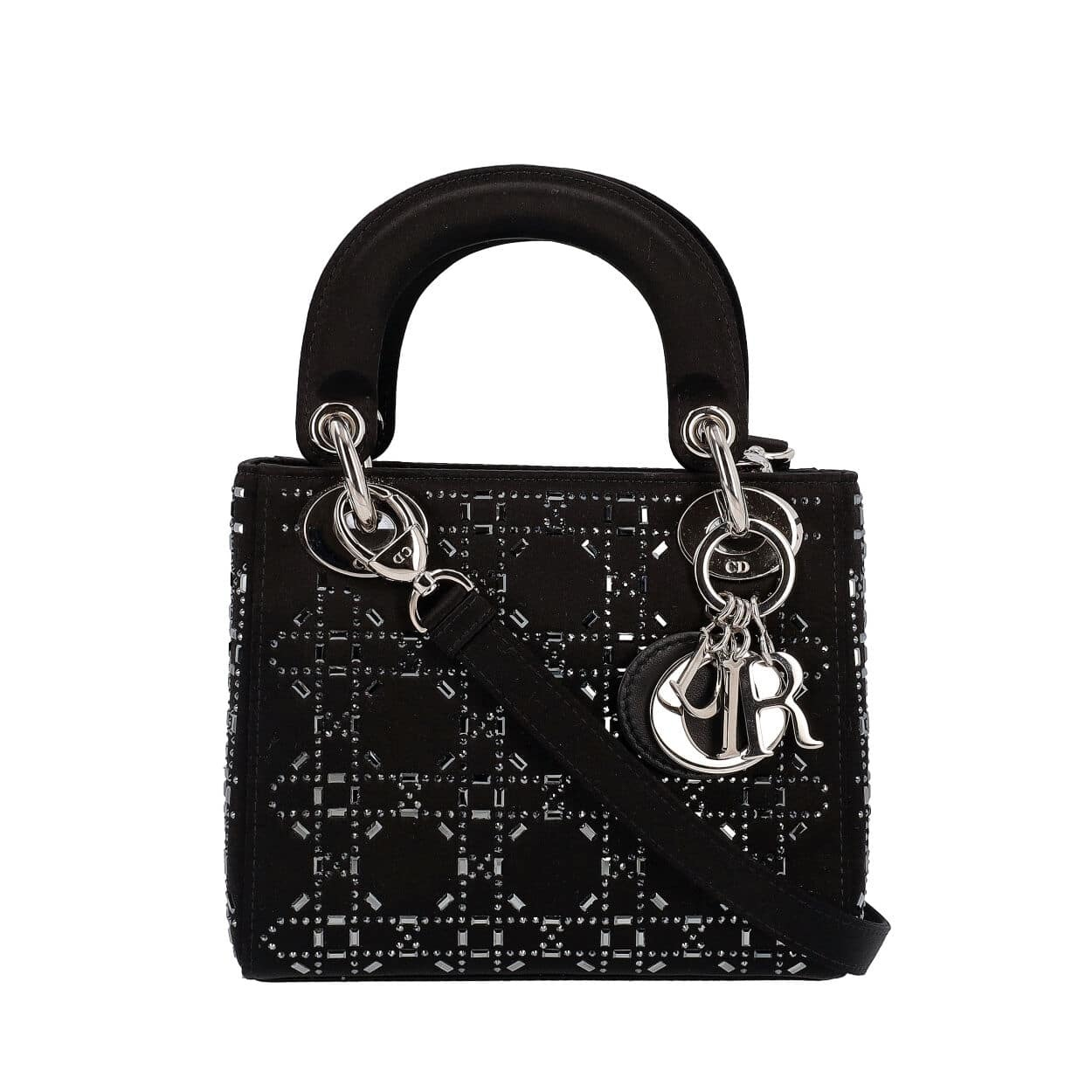 クリスチャンディオール　LADY DIOR DIOR Lambskin Mini Lady Dior Bag Black | Luxity