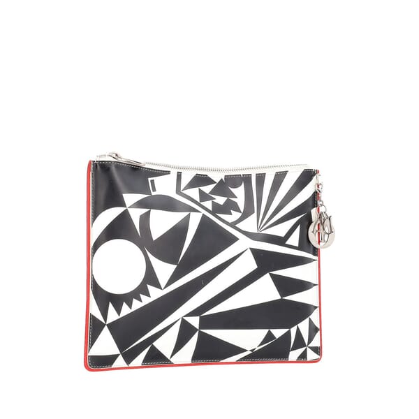 x MATTHEW PORTER Leather Pouch Black/White