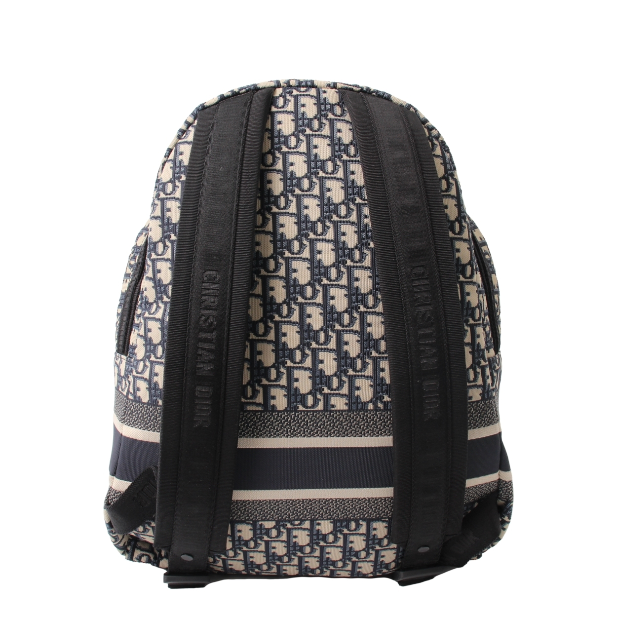 CHRISTIAN DIOR Oblique Jacquard DiorTravel Backpack Blue | Luxity