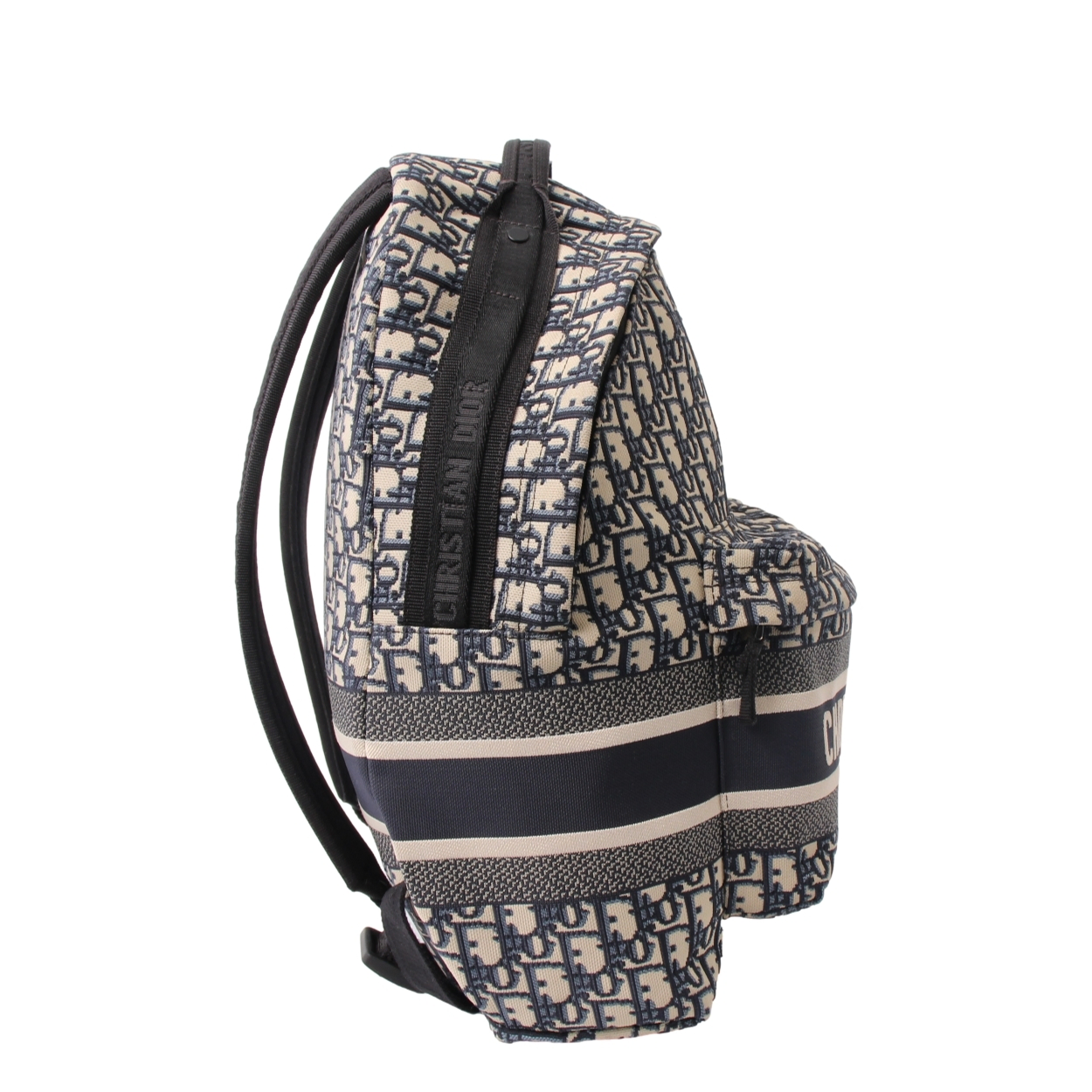 CHRISTIAN DIOR Oblique Jacquard DiorTravel Backpack Blue | Luxity