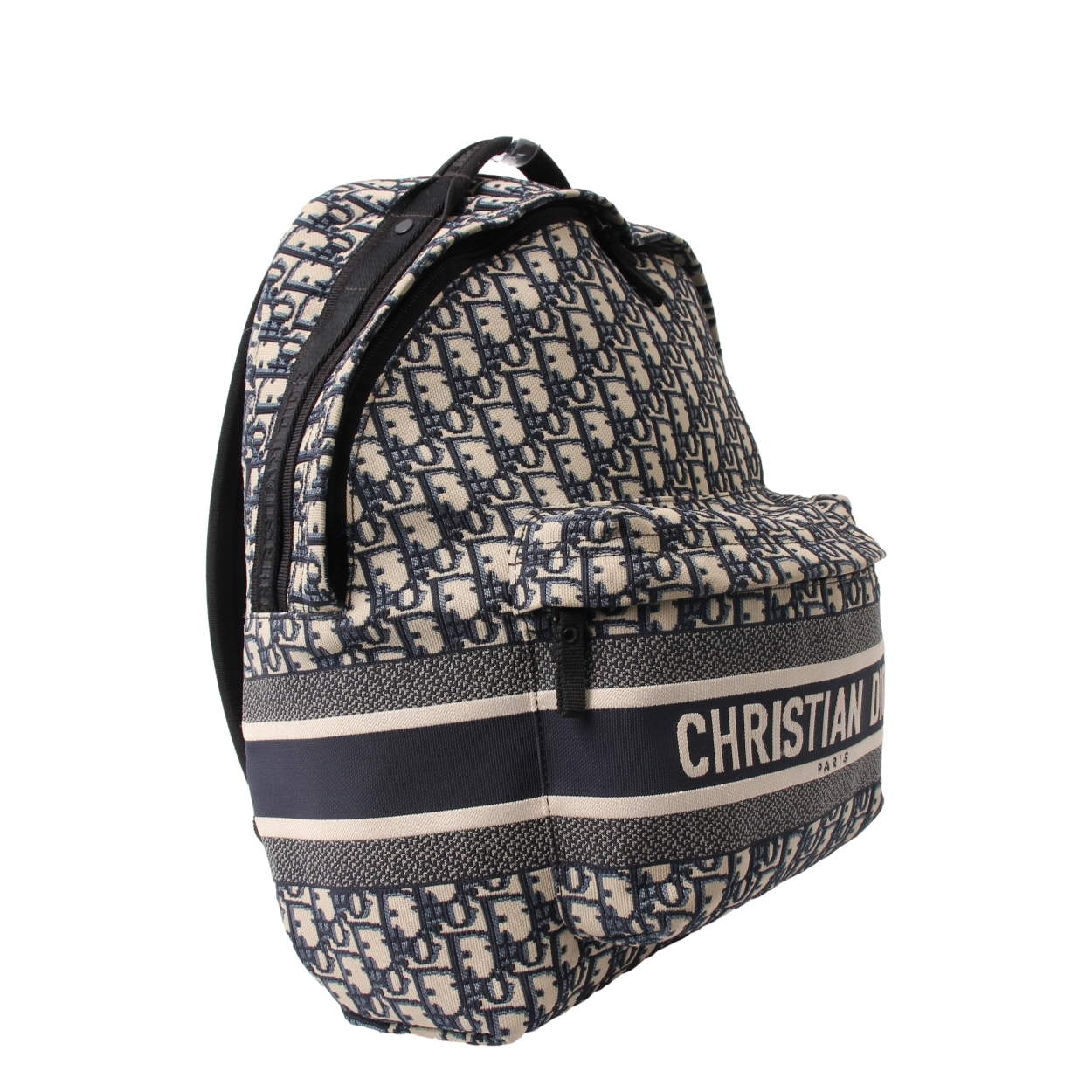 CHRISTIAN DIOR Oblique Jacquard DiorTravel Backpack Blue | Luxity