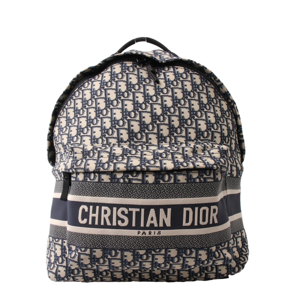 Oblique Jacquard DiorTravel Backpack Blue