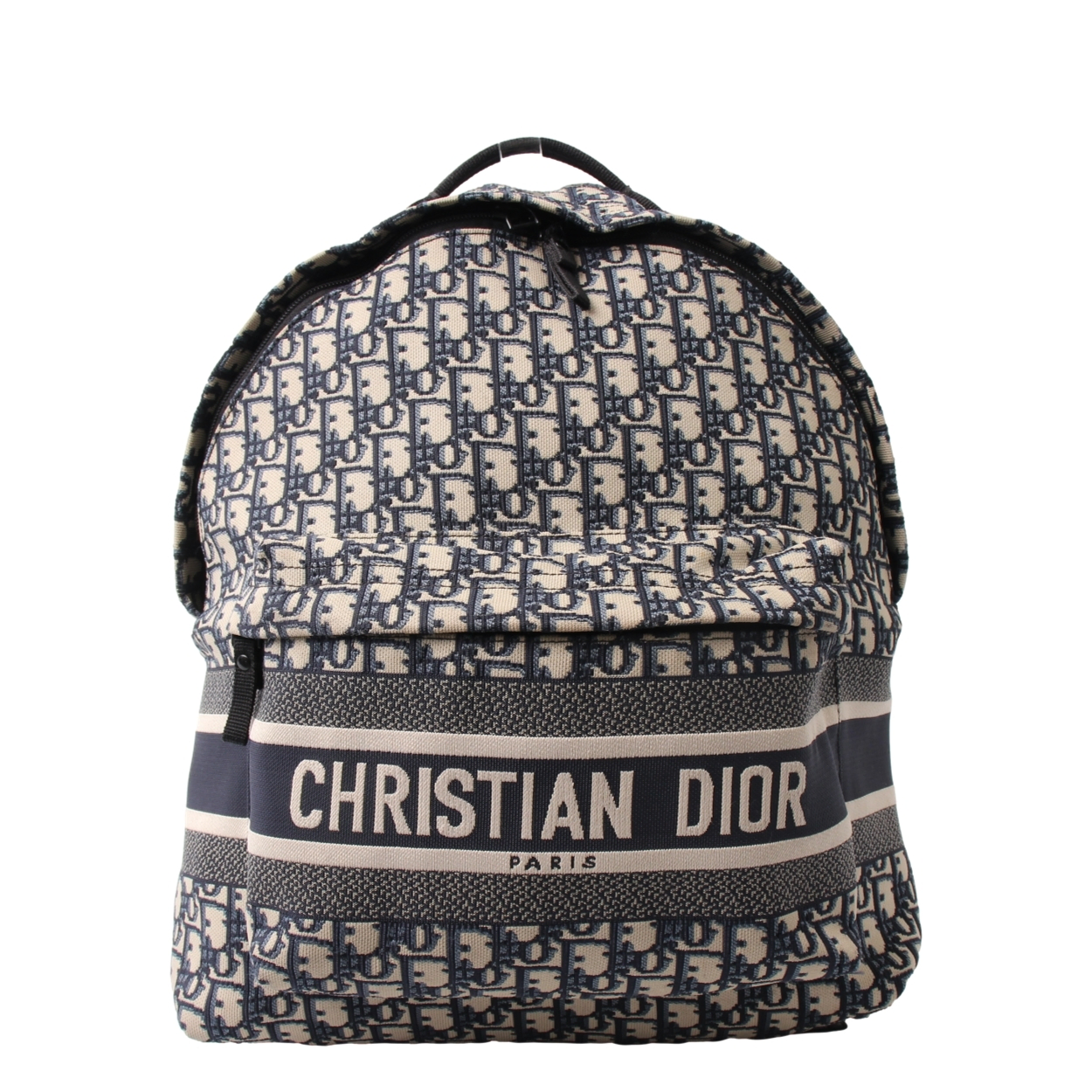 ら*送様 Christian Dior CHRISTIAN DIOR Oblique Jacquard DiorTravel Backpack Blue | Luxity
