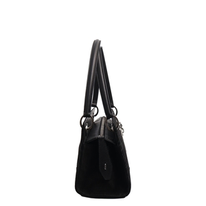 Suede Vintage Lady Dior East West Bag Black, view 5