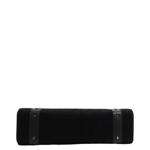 Suede Vintage Lady Dior East West Bag Black, view 6