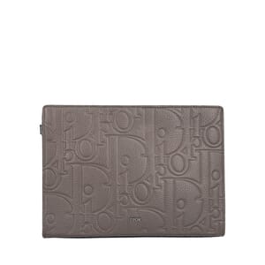 Leather Gravity A5 Triangle Pouch Grey, view 4