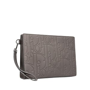Leather Gravity A5 Triangle Pouch Grey, view 2