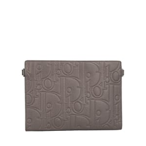 Leather Gravity A5 Triangle Pouch Grey, view 3