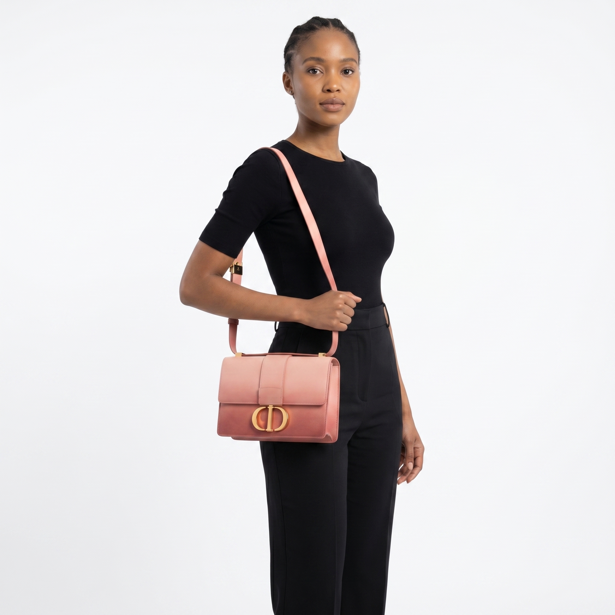 DIOR Leather Montaigne 30 Ombre Pink | Luxity