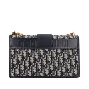 Oblique Jacquard 30 Montaigne Chain Bag Blue, view 3