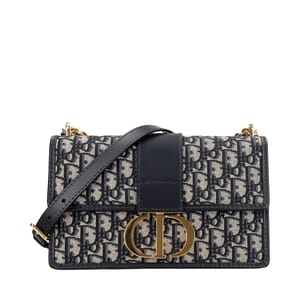 Oblique Jacquard 30 Montaigne Chain Bag Blue