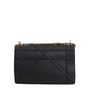 Leather Diorama Medium Shoulder Bag Black, view 3