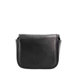 Leather Triomphe Mini Crossbody Bag Black, view 3