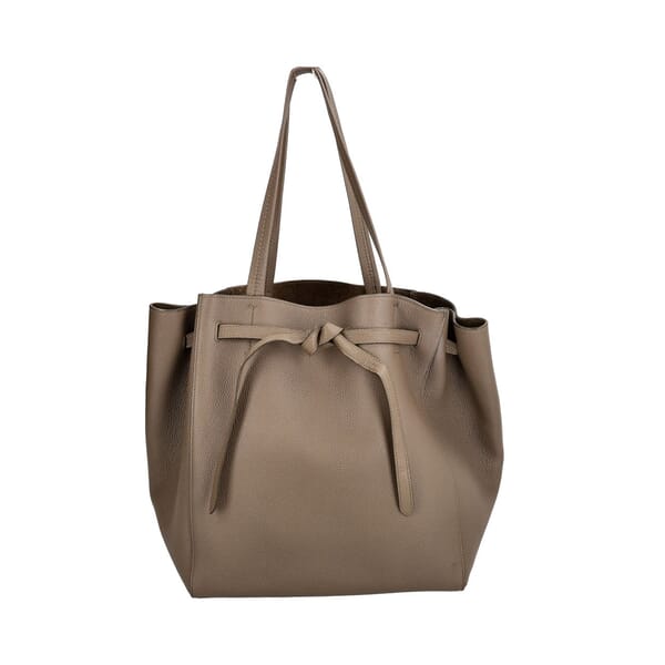 Leather Phantom Small Cabas Taupe