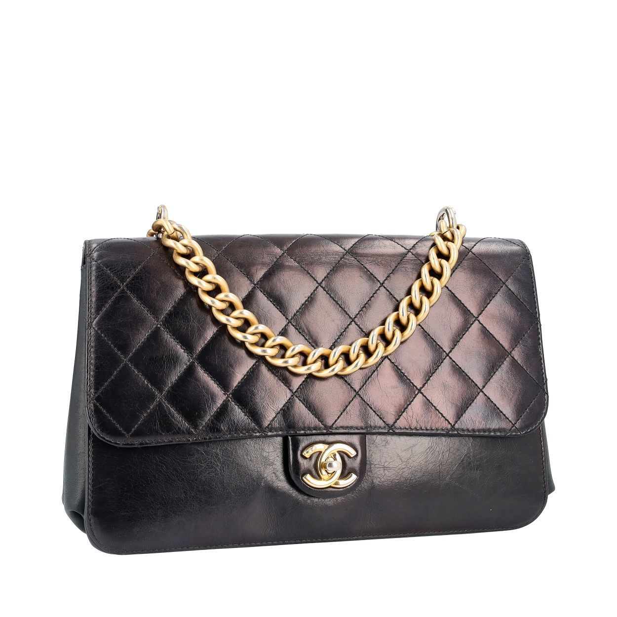 CHANEL バッグ Mini flap bag with top handle, Velvet, silk & gold-tone metal