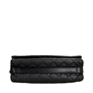 Quilted City Rock Medium Flap Bag Black, view 7