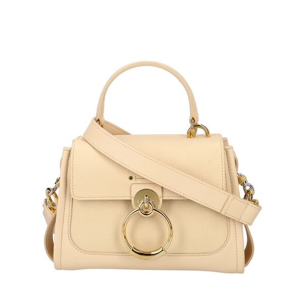 CHLOE Leather Mini Tess Bag Sweet Beige | Luxity