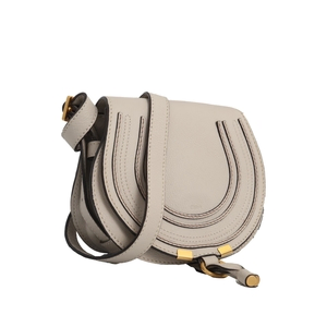 Leather Small Marcie Saddle Stone, view 2