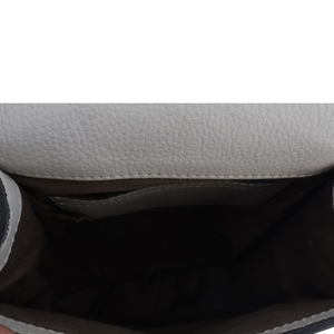 Leather Small Marcie Saddle Stone, view 8