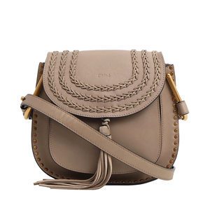 Leather Hudson Small Shoulder Bag Taupe