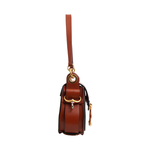 Leather Tess Saddle Bag Brick Red, view 4
