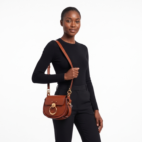 Leather Tess Saddle Bag Brick Red