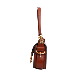Leather Tess Saddle Bag Brick Red, view 5