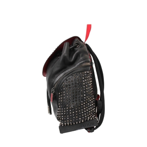 Leather Explorafunk Spiked Backpack Black, view 5