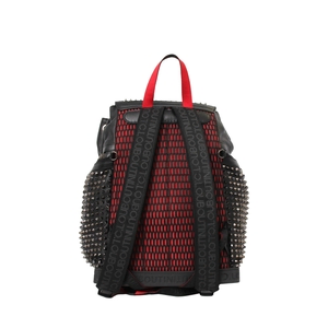 Leather Explorafunk Spiked Backpack Black, view 2