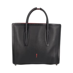Suede/Leather Spikes Loubinthesky Paloma Tote Brown/Black, view 3