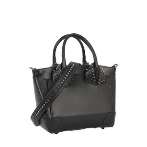 Leather Eloise Small Tote Black, view 2