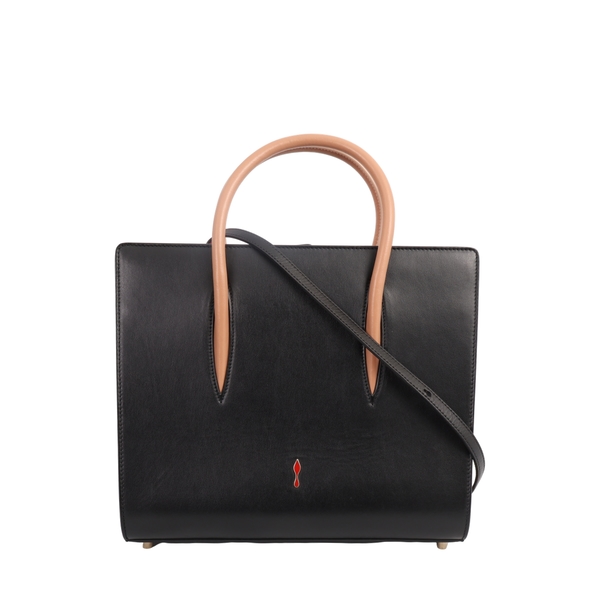 Leather Medium Spikes Paloma Tote Black