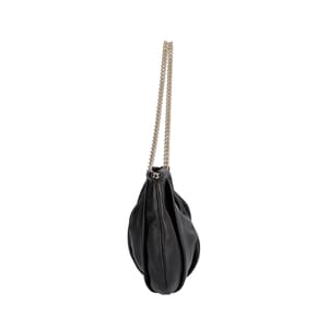 Leather Lolita Montone Bag Black, view 4