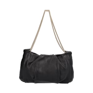 Leather Lolita Montone Bag Black, view 3