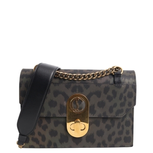 Irridescent Leather Elisa Shoulder Bag Animal Print