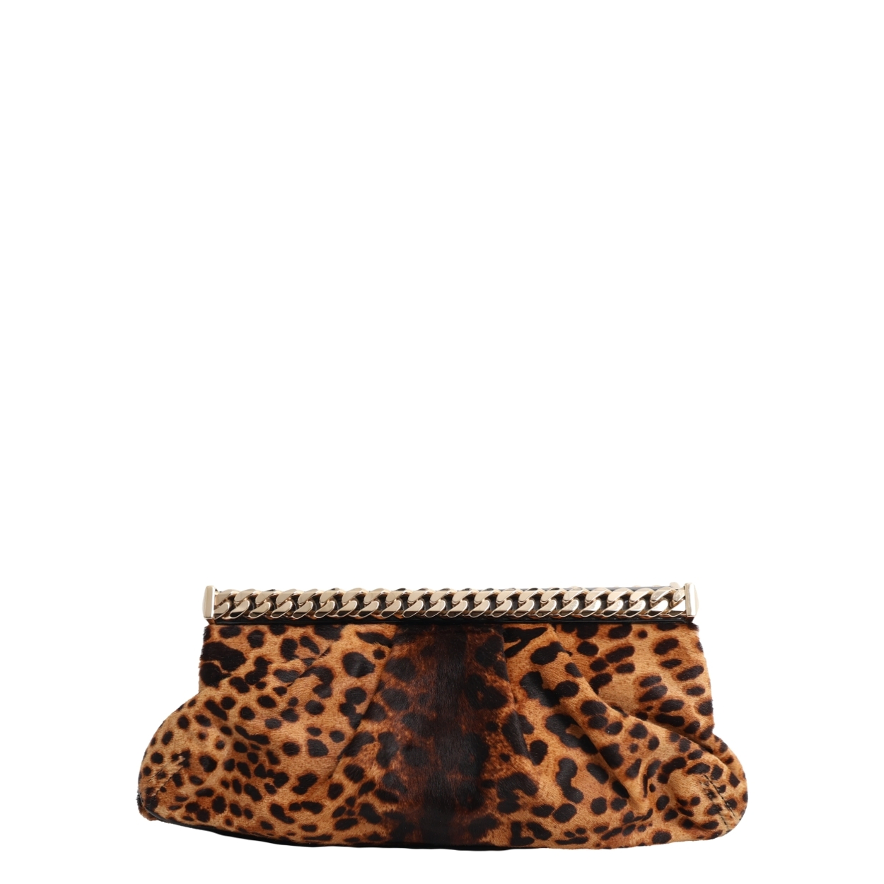 Pony Hair Clutch Leopard Print