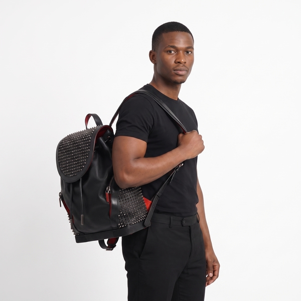 Leather Explorafunk Backpack Black