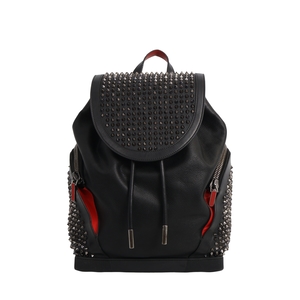 Leather Explorafunk Backpack Black