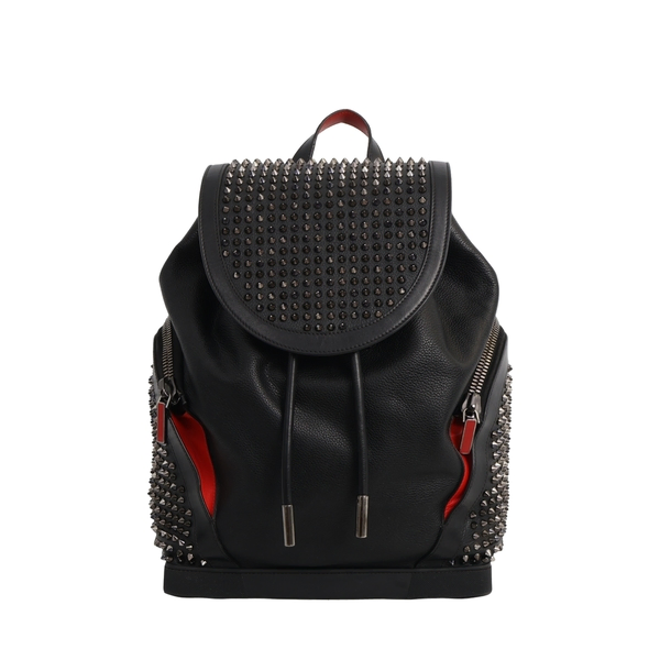 Leather Explorafunk Backpack Black