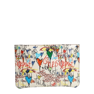 Patent Graffitti Clutch/Shoulder Bag Multicolour, view 3