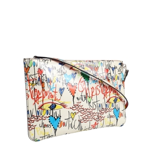 Patent Graffitti Clutch/Shoulder Bag Multicolour, view 2