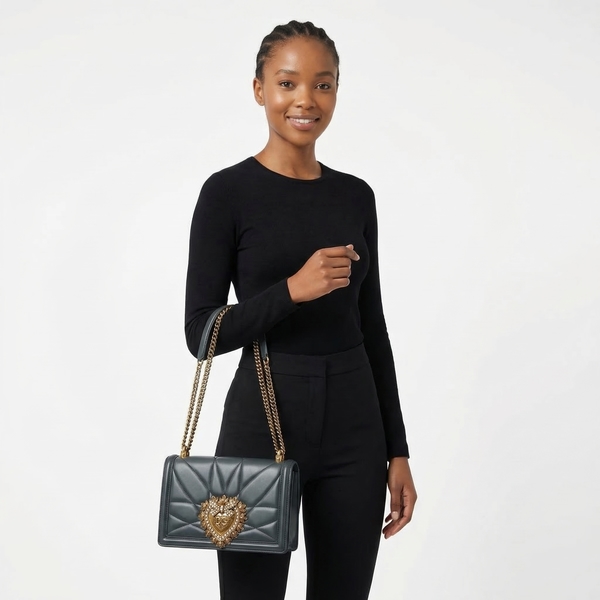 Leather Devotion Medium Bag Dark Green