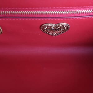 Quilted Leather Medium Devotion Shoulder Bag Red, view 8